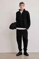 Loose Fit Half-Zip Sweatshirt