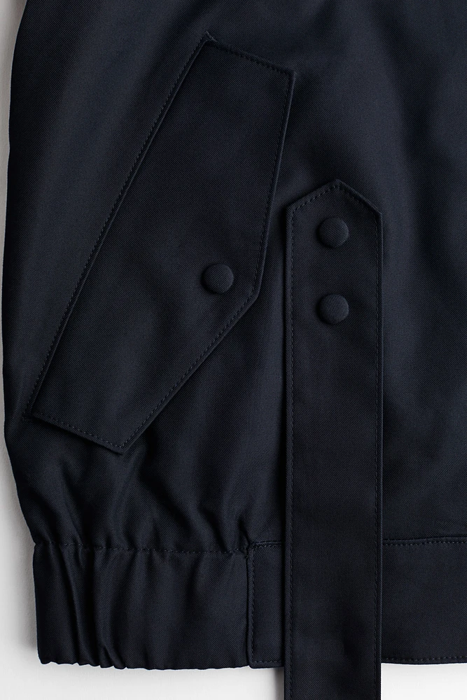 Veste en twill avec col