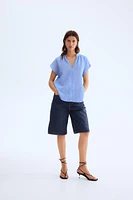 Blouse en mousseline de coton