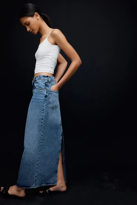 Long Denim Skirt