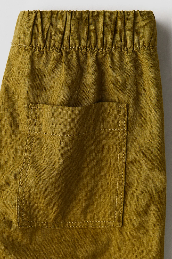 Pantalon en lin mélangé