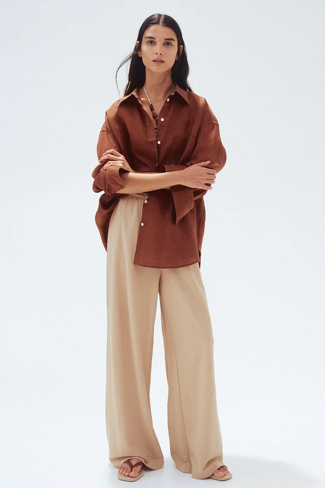 Chemise ample en lin