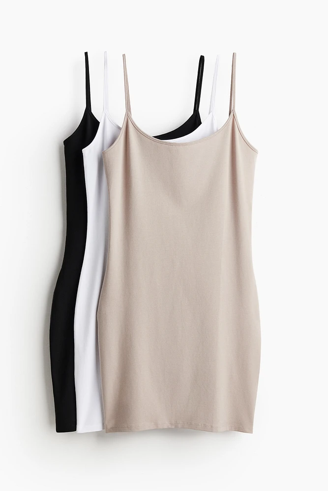 3-pack Jersey Slip Dresses