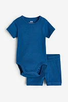 2-piece Ribbed Cotton Set