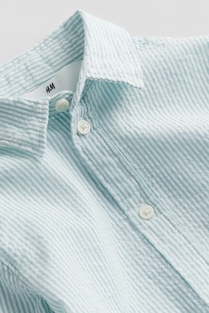 Chemise à manches longues en coton