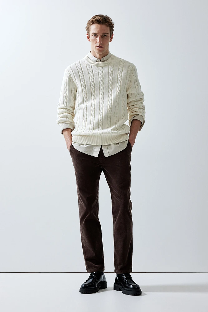 Regular Fit Corduroy Pants