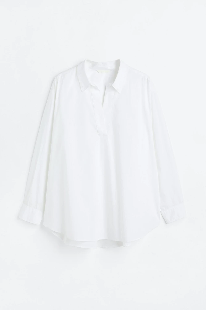 H&M+ Linen-blend Shirt