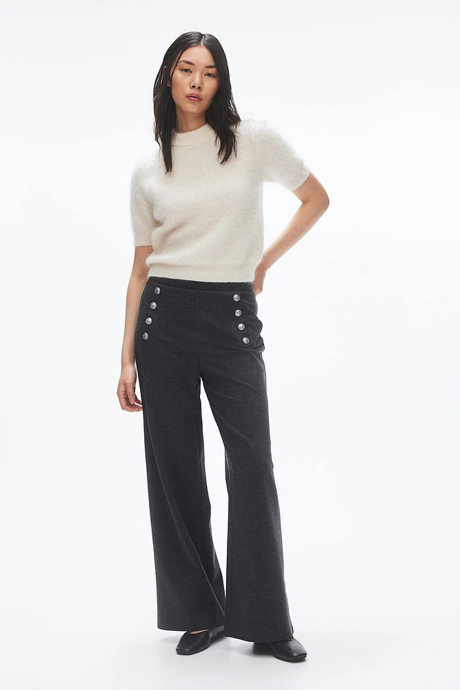 Button-front Pants