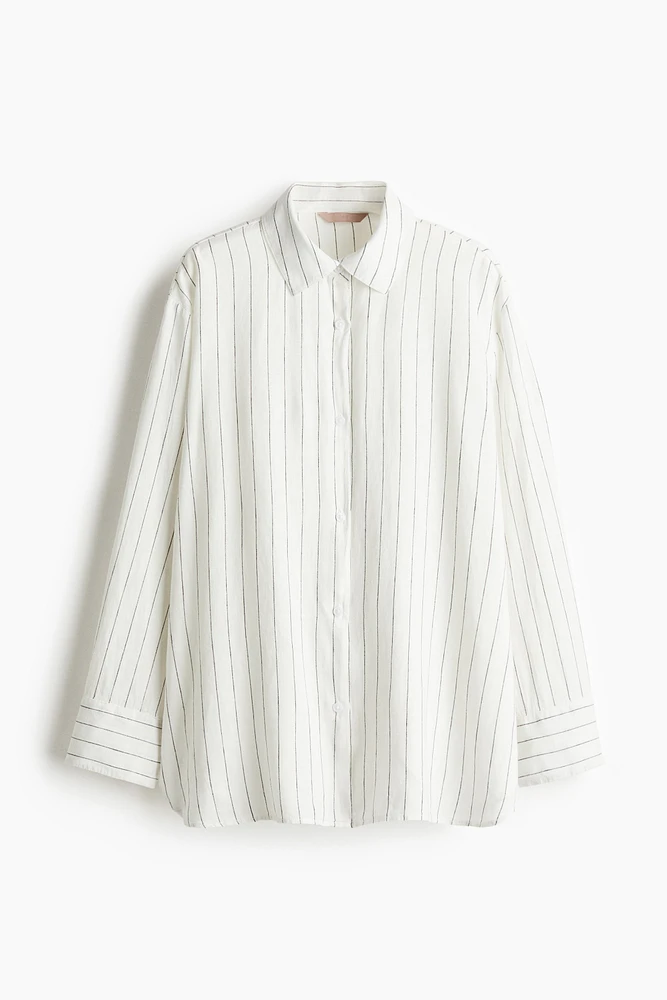 Linen-Blend Shirt