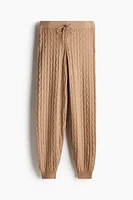 Cable-Knit Joggers