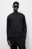 Loose Fit Long-Sleeved Jersey Shirt