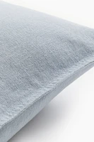 Housse de coussin en lin mélangé