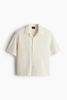 Loose-Fit Waffled Resort Shirt