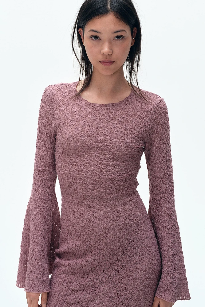 Jacquard-Jersey Bodycon Dress