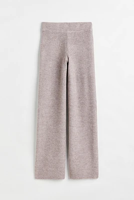 Rib-knit Pants