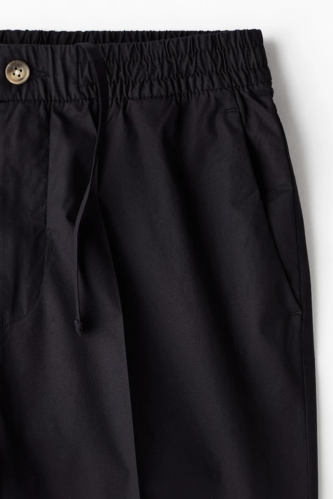 Pantalon court coupe classique en coton