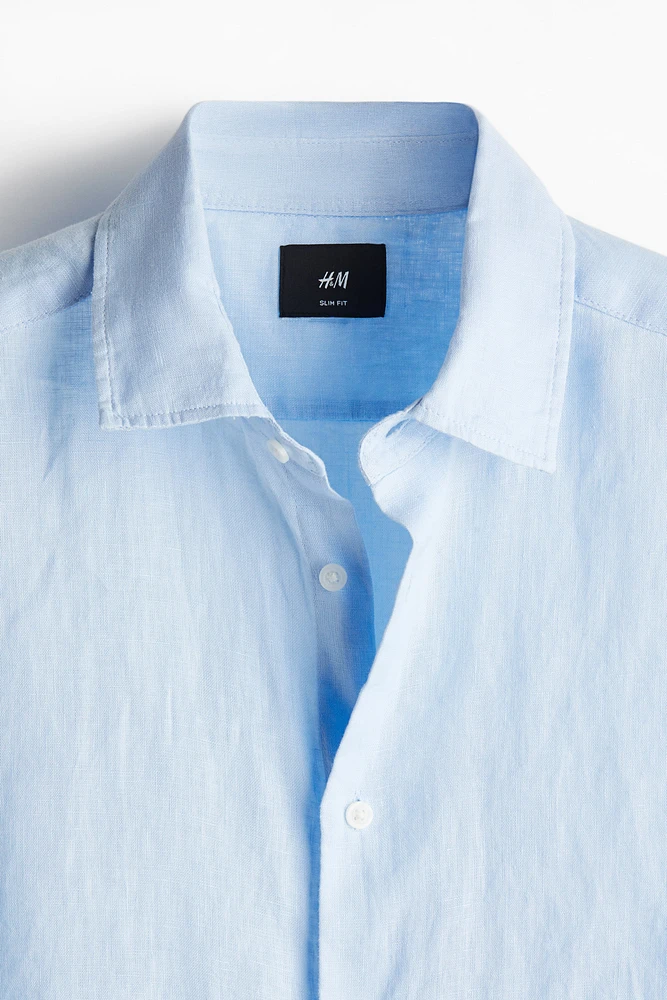 Slim Fit Linen Shirt