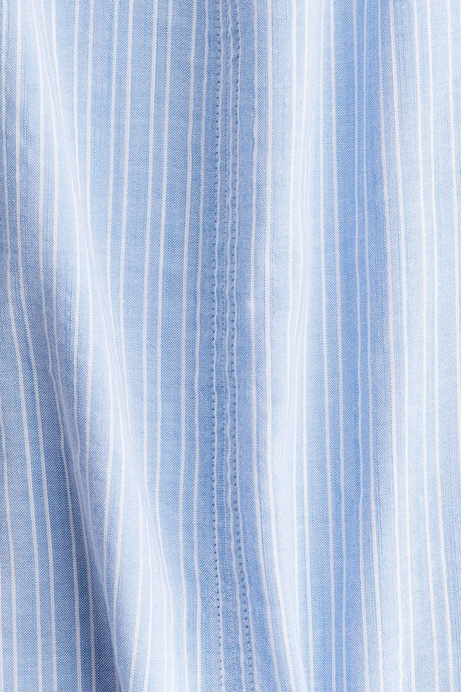 Band-Collar Blouse