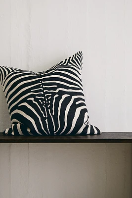 Housse de coussin avec imprimé animal