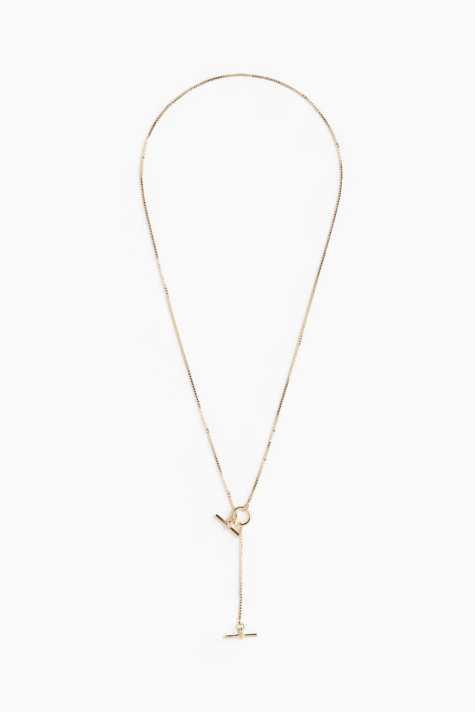 T-Bar Lariat Necklace