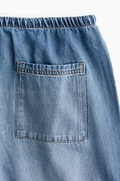 Pantalon en denim avec cordon de serrage