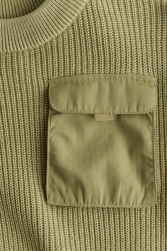 Flap-Pocket Sweater