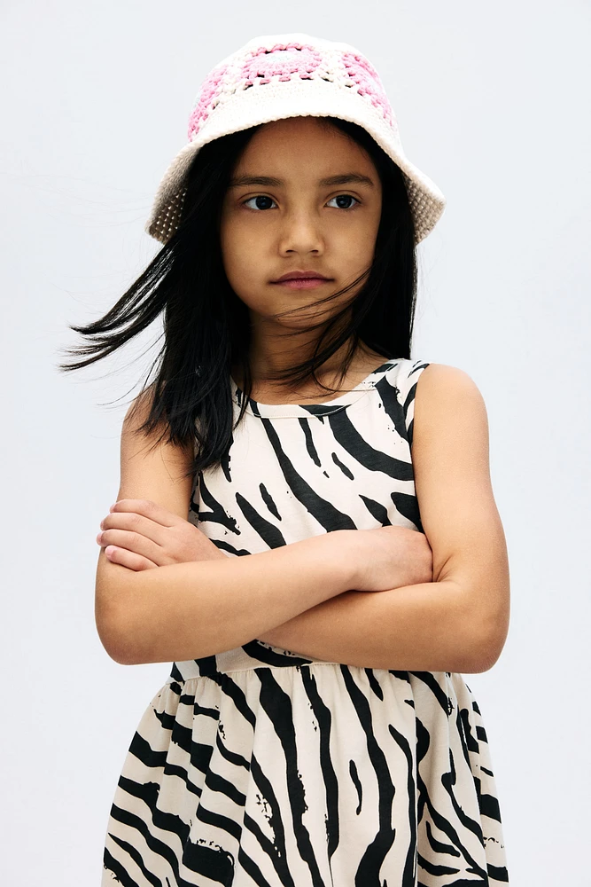 Robe à motif en coton