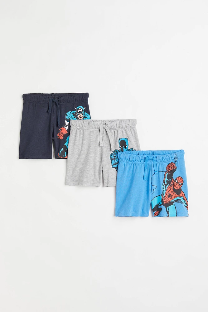 3-pack Printed Jersey Shorts