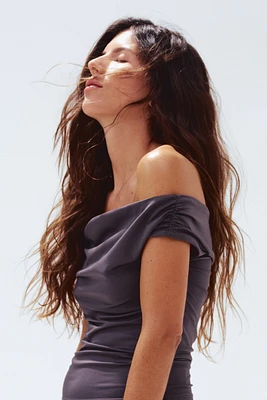 Draped Off-the-Shoulder Top