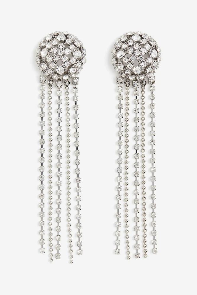 Long Rhinestone Earrings