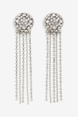 Long Rhinestone Earrings