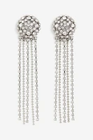 Long Rhinestone Earrings