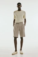 Regular Fit Rib-knit T-shirt