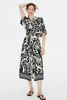 Tie-belt Shirt Dress