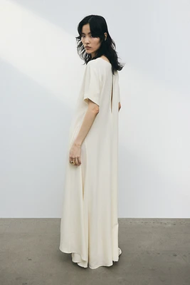 Butterfly-Sleeved Dress