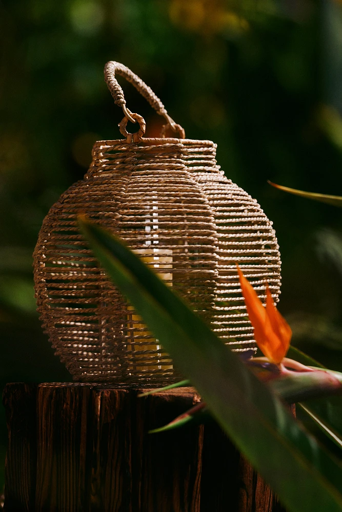 Seagrass Candle Lantern