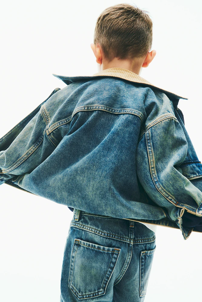 Denim Jacket with Collar