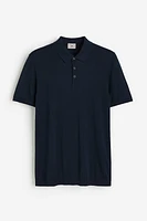 Slim Fit Silk-blend Polo Shirt