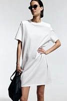 T-shirt Dress with Shoulder Pads