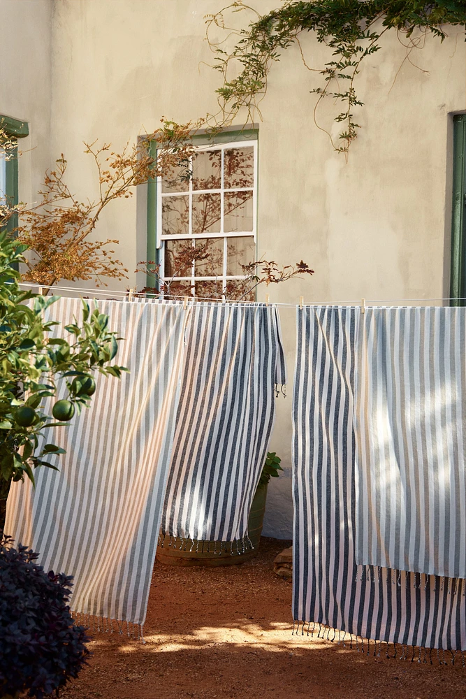 Linen-blend Bath Sheet