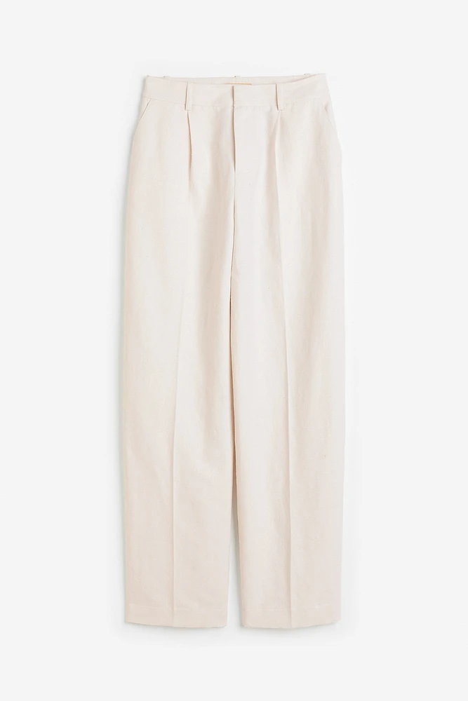 Silk-blend Pants