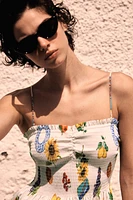 Smocked-bodice Dress