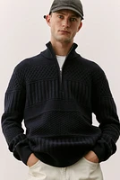 Regular-Fit Pattern-Knit Sweater