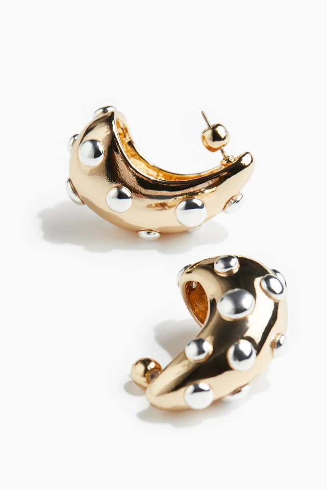 Studded dome earrings