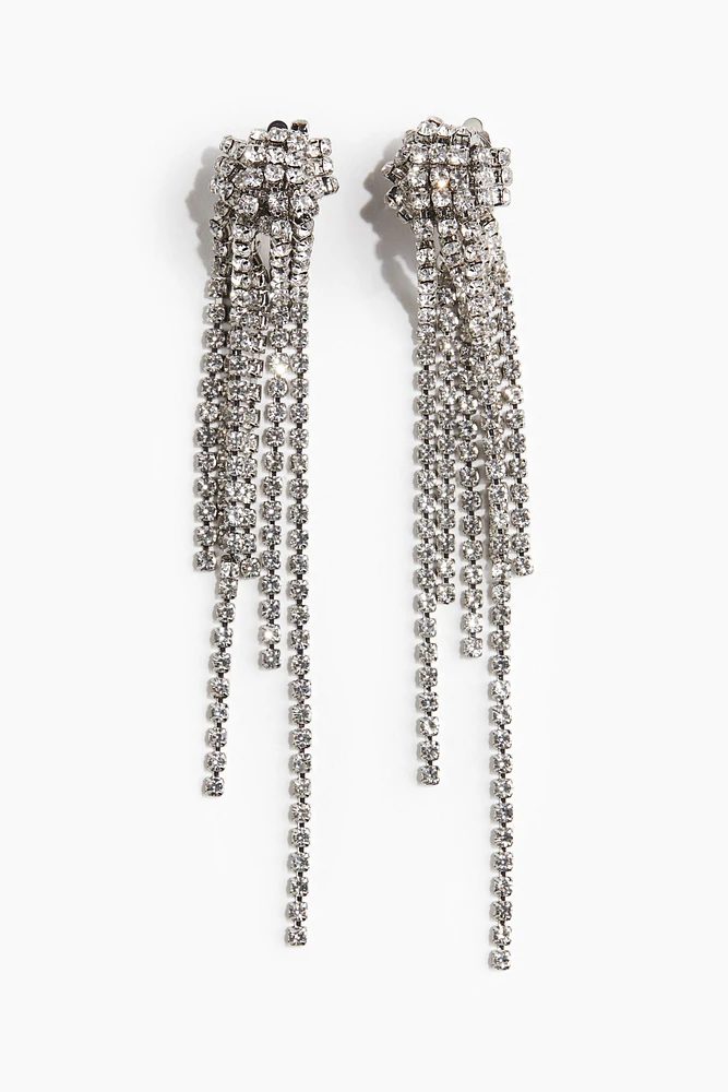 Long Rhinestone Earrings