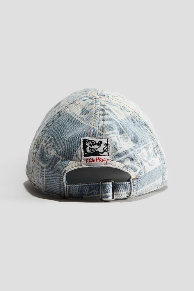 Printed Denim Cap