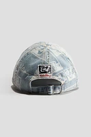 Printed Denim Cap