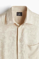 Regular Fit Satin Shirt