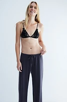 Wide-leg Jersey Pants