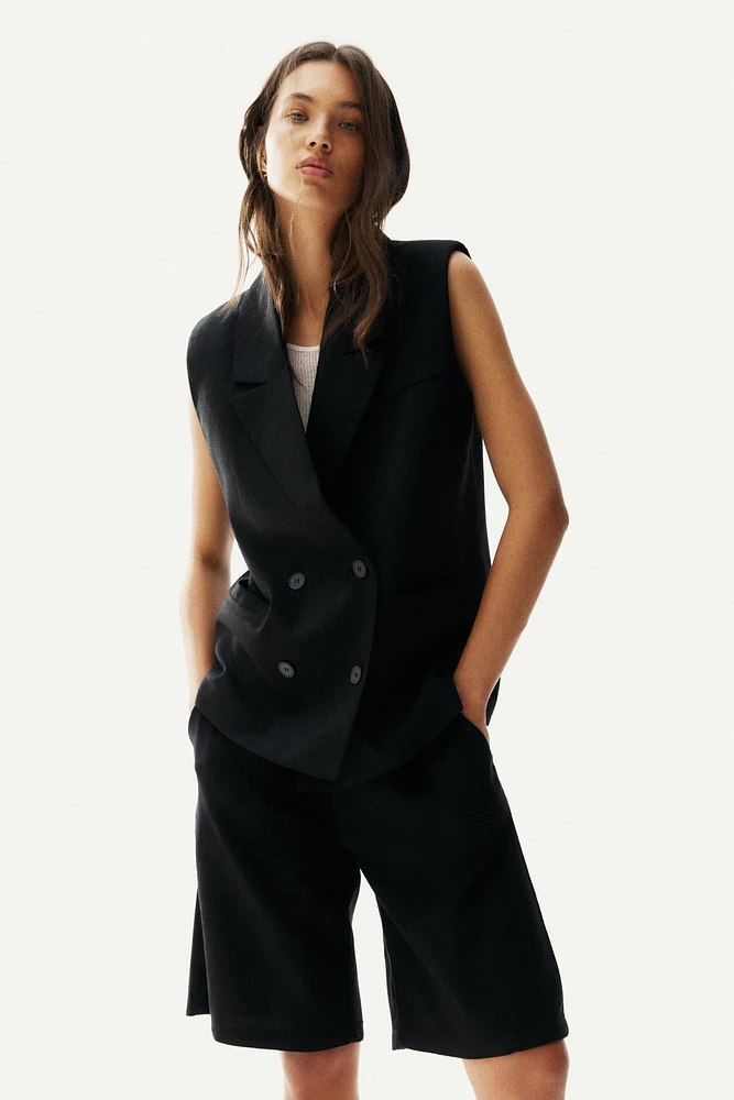 Linen-Blend Vest